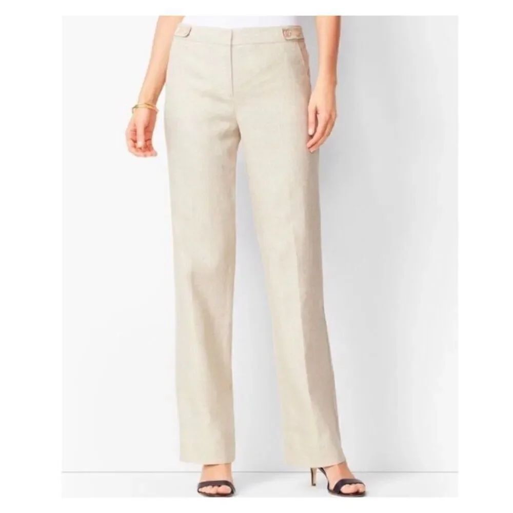 NWOT Talbots Windsor Linen Wide Leg Pants